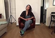 Interview with french brunette actress