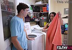 Brazilian milf Brianna Bourbon slammed hard in anal creampie