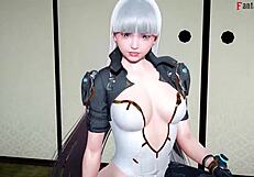 ultimate bunny helps in first descendant fantasy with 3d cartoon