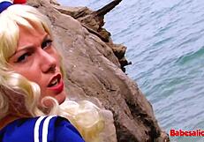 babesalicious - outdoor anal with a spanish slut feels so raw and intense