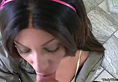 Small teen handles big cock