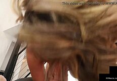 Lingerie-clad Alix Lovell sucks Miles long then eats cum