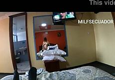 Fat Mommy Lies to Husband for Young Lover's Big Cock