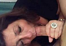 i'm a mature babe giving oral in a homemade couple setting. it's amateur and sexy.