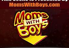 I caught the boy watching porn as old blonde caretaker