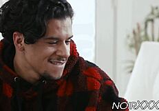 Latino gay hunk armond rizzo gets rimmed and intensely anally fucked by big black cock