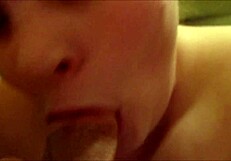 horny bitch, can you deep throat this huge cock?