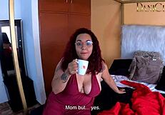 My stepmother gives a detailed blowjob after I take Viagra.