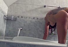 Camilla Moon, are you fingering your pussy in the bathroom?