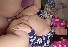 chubby hot wife fucked in missionary and cumshot doggystyle, pretty milf with natural tits