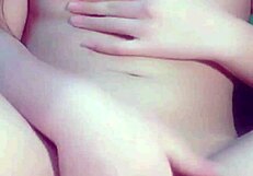 pretty girl shows her young pussy