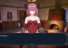 Fantasy Match Hentai Game with Lina’s Wild Sex Scenes in Cowgirl Action