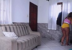 Latina Milf Cleans Neighbor's House Then Gives Him Her Ass