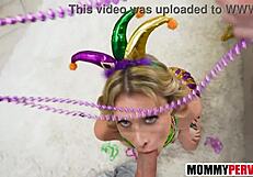 mardi gras wild sex with hot stepmom