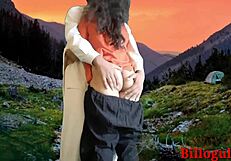 Asian Teen Step Sister Gets Fucked Outdoors On Ranch By Brother In Intense Assfucking Session