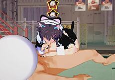 koikatsu features a cat girl in a detailed sex scene with big tits and ass