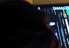 Woozie vert sucks monster cock hard!