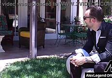 Alex Legend seduces realtor Krissy Lynn in the backyard