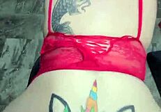 Anastasia Rain's Amateur Pussy Fucking With Tattoos!