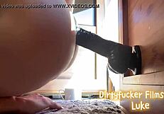 Lukes Ass Gets Battered from Toys in Gay Solo Fetish