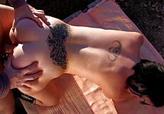 Super sexy babes getting fucked outdoors!