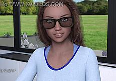 कर्वी मिल्फ बड़ी चुचियों और गांड से तंग करती हुई