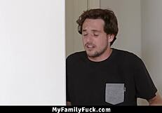 Stepson Lusts for Stepmoms Perfect Curves of Ass in Blowjob Doggystyle Missionary Riding Fantasy