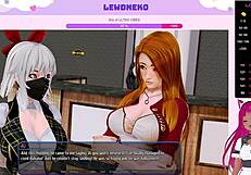 Vtuber Lewdneko Moans Through Harem Hotel's Intense Scenes?