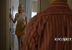 hey, that blonde in law betrays her husband with big natural tits