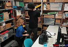 Milf LP Officer Slams Male Shoplifter in Office