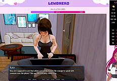 Vtuber Lewdneko Moans Through Harem Hotel's Intense Scenes?