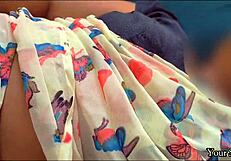 Stepmom gets caught while talking to dad