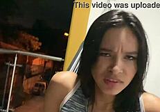 outdoor anal sex on the balcony a passerby looks at us