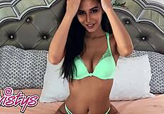 petite gianna dior cums hard solo with her new magic wand