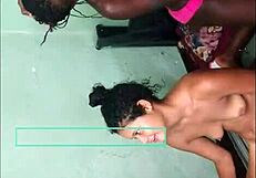 interracial party with creampie