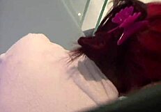 Voyeur catches Kefren Ortega, the redhead with hoarse voice, bathing in the shower.