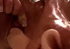 Hot Brunette Fingering Herself in Bathtub with Toys