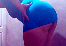 Stunning Latina shemale escort shows off hot body for wild sex