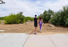 his cock overfilled my wet pussy during workout positions