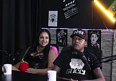 Rich couple in lingerie cuckold gangbang on beach