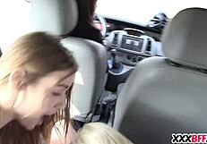 Best friends bang during road trip adventure