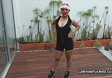 Curvy Latina Camila gets fucked during casting interview