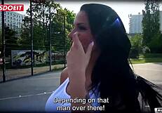 Stunning German Cam Girl Jolee Love Squirt In Bus