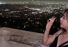 lustful asian girl enjoys honeymoon in america with amateurs