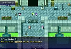 Japanese anime hentai features big tits in cuckold game with old man