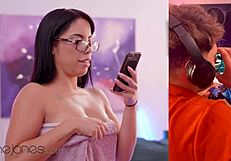 Big Ass Italian Megan Fiore Fucks Gamer BF in Doggystyle