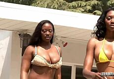 Wow, dark cuties Aryana Starr and Naomi Banxx take BBC Lex Steele in hot 3some!