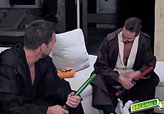 Horny Step Dads Feel Intense Pleasure Fucking Cosplaying Girls Doggy Style