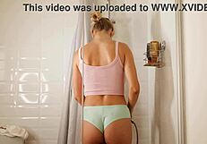 stella cardo shows dry vs wet tops in sexy lesbian fetish