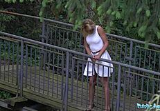 public agent cherry kiss in public scene